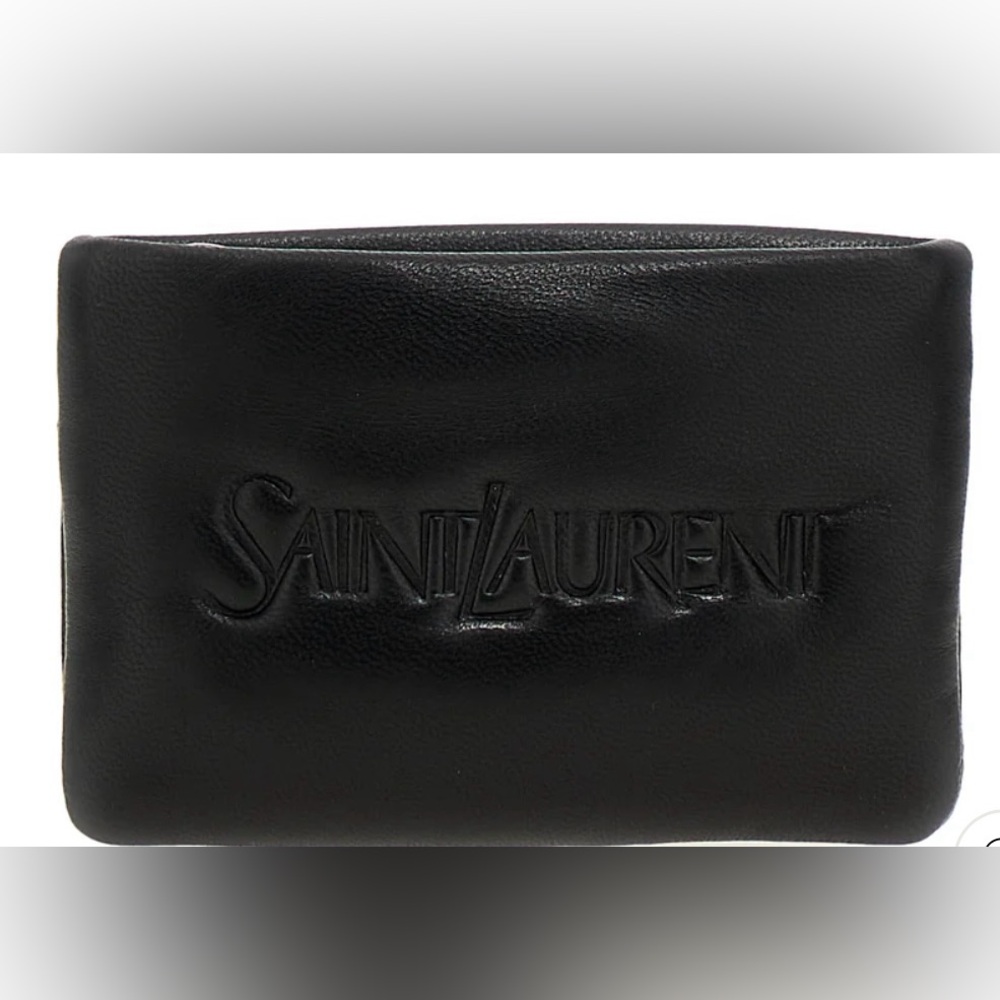 Authentic Saint Laurent Logo Wallet card holder